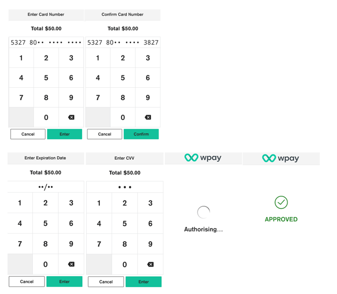 P630 Oolio Pay Moto transaction