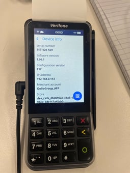 V400m Device Info details